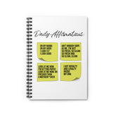 Daily Affirmations Sticky Notes Spiral Notebook