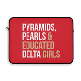 Pyramids Pearls & Educated Delta Girls Laptop Sleeve
