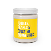 Poodles Pearls & Educated Sigma Girls Scented Candles - Multi