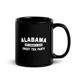 Alabama Sweet Tea Party Black Glossy Mug