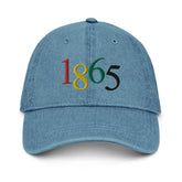 1865 Embroidered Denim Hat