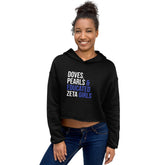 Doves Pearls & Educated Zeta Girls Crop Hoodie