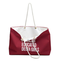 Pyramids Pearls & Educated Delta Girls Weekender Bag