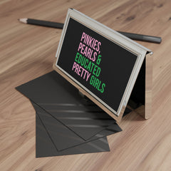 Pinkies Pearls & Educated Pretty Girls Business Card Holder