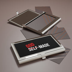 God Made Business Card Holder - Black