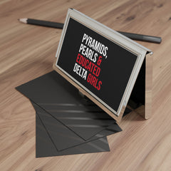 Pyramids Pearls & Educated Delta Girls Business Card Holder