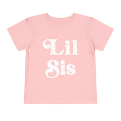 Lil Sis Toddler Shirt - White