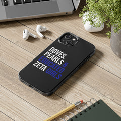 Doves, Pearls & Educated Zeta Girls Tough Case For IPhone® - Black