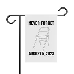 Never Forget August 5, 2023 - Montgomery Riverfront Brawl Garden Flag - White