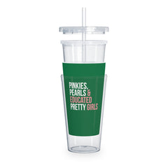 Pinkies Pearls & Educated Pretty Girls 20oz Tumbler - Green