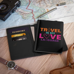 Travel is My Love Language Passport Cover - Multi