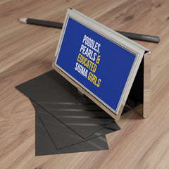 Poodles Pearls & Educated Sigma Girls Business Card Holder