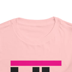 Lil Sis Hip Hop Toddler Shirt - Pink Black