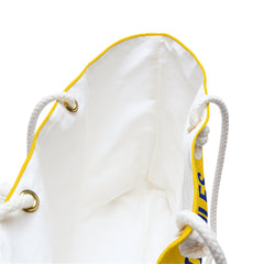 Poodles, Pearls & Educated Sigma Girls Weekender Bag - Yellow & Blue