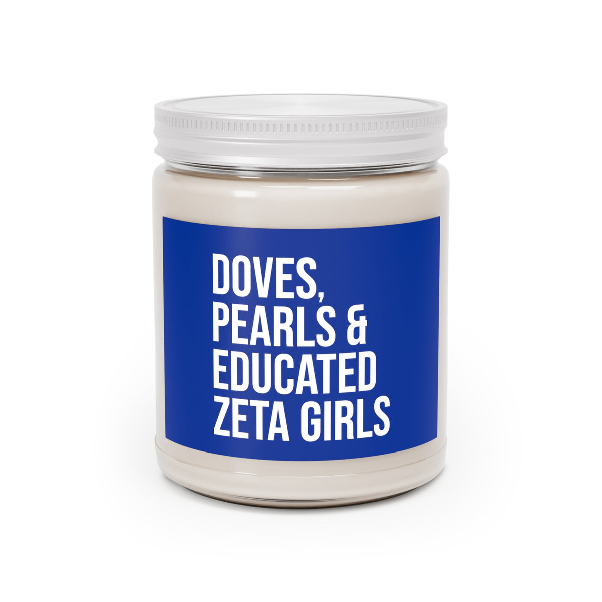 Doves Pearls & Educated Zeta Girls Scented Candles - Blue