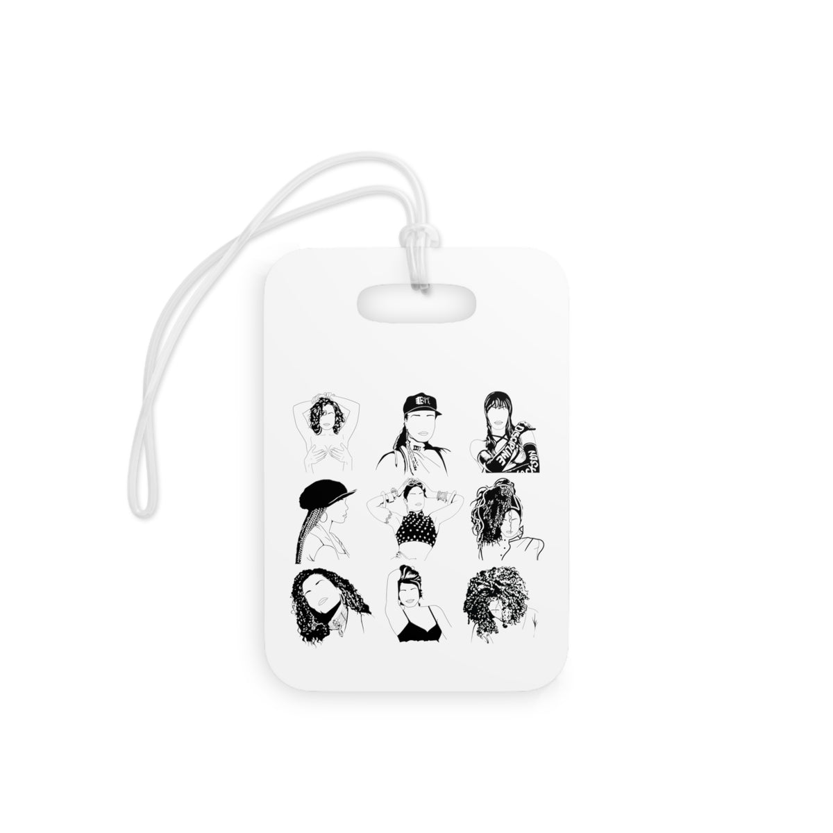 Janet Jackson Appreciation Luggage Tags - White