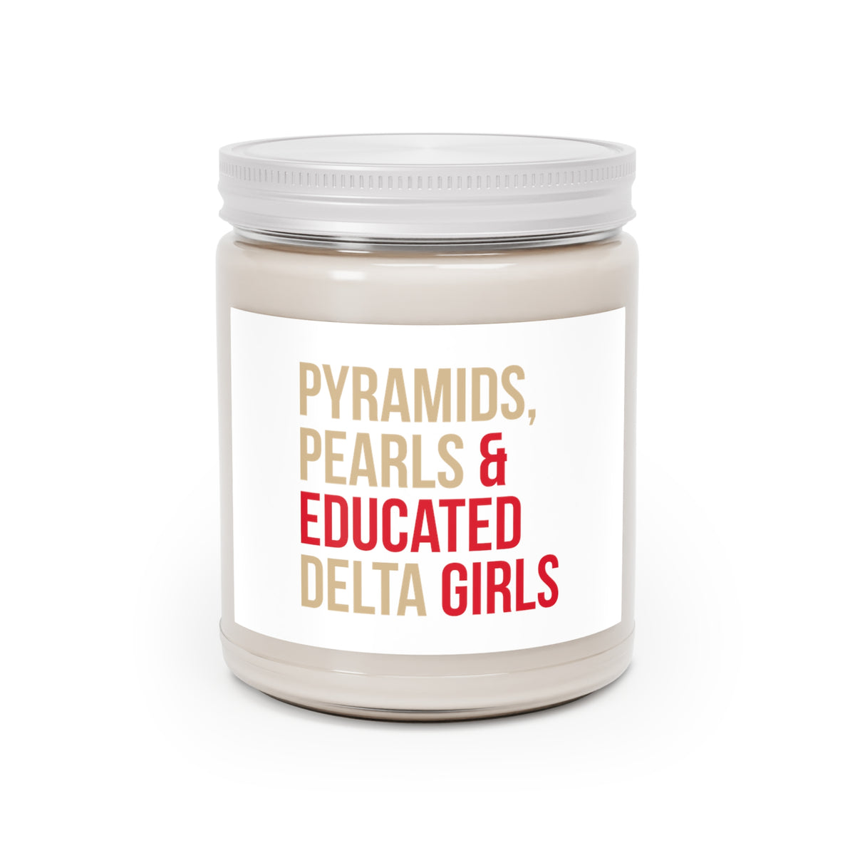 Pyramids Pearls & Educated Delta Girls Scented Candles - Multi