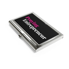 Praying Entrepreneur Business Card Holder - Black
