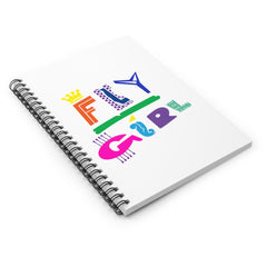 Fly Girl Spiral Notebook - White