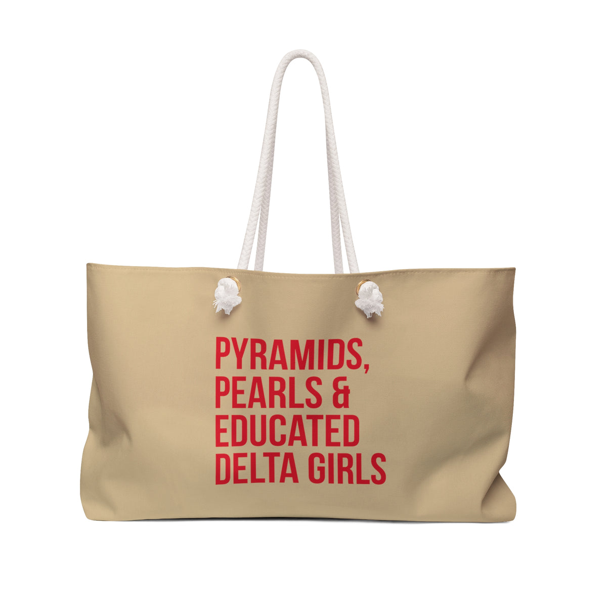 Pyramids, Pearls & Educated Delta Girls Weekender Bag
