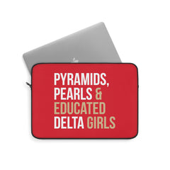 Pyramids Pearls & Educated Delta Girls Laptop Sleeve