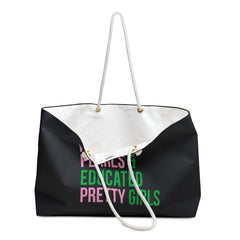 Pinkies Pearls & Educated Pretty Girls Weekender Bag