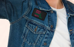 Pinkies Pearls & Educated Pretty Girls Embroidered Patch