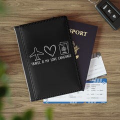 Travel Is My Love Language Icons Passport Cover