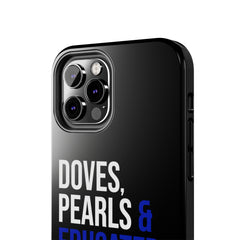 Doves, Pearls & Educated Zeta Girls Tough Case For IPhone® - Black