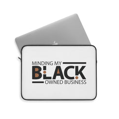 Minding My Black Owned Business Laptop Sleeve