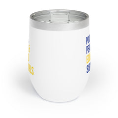 Poodles Pearls & Educated Sigma Girls Wine Tumbler - Multi