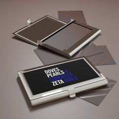 Doves Pearls & Educated Zeta Girls Business Card Holder