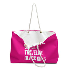Passports, Curls & Traveling Black Girls Weekender Bag