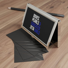 Doves Pearls & Educated Zeta Girls Business Card Holder