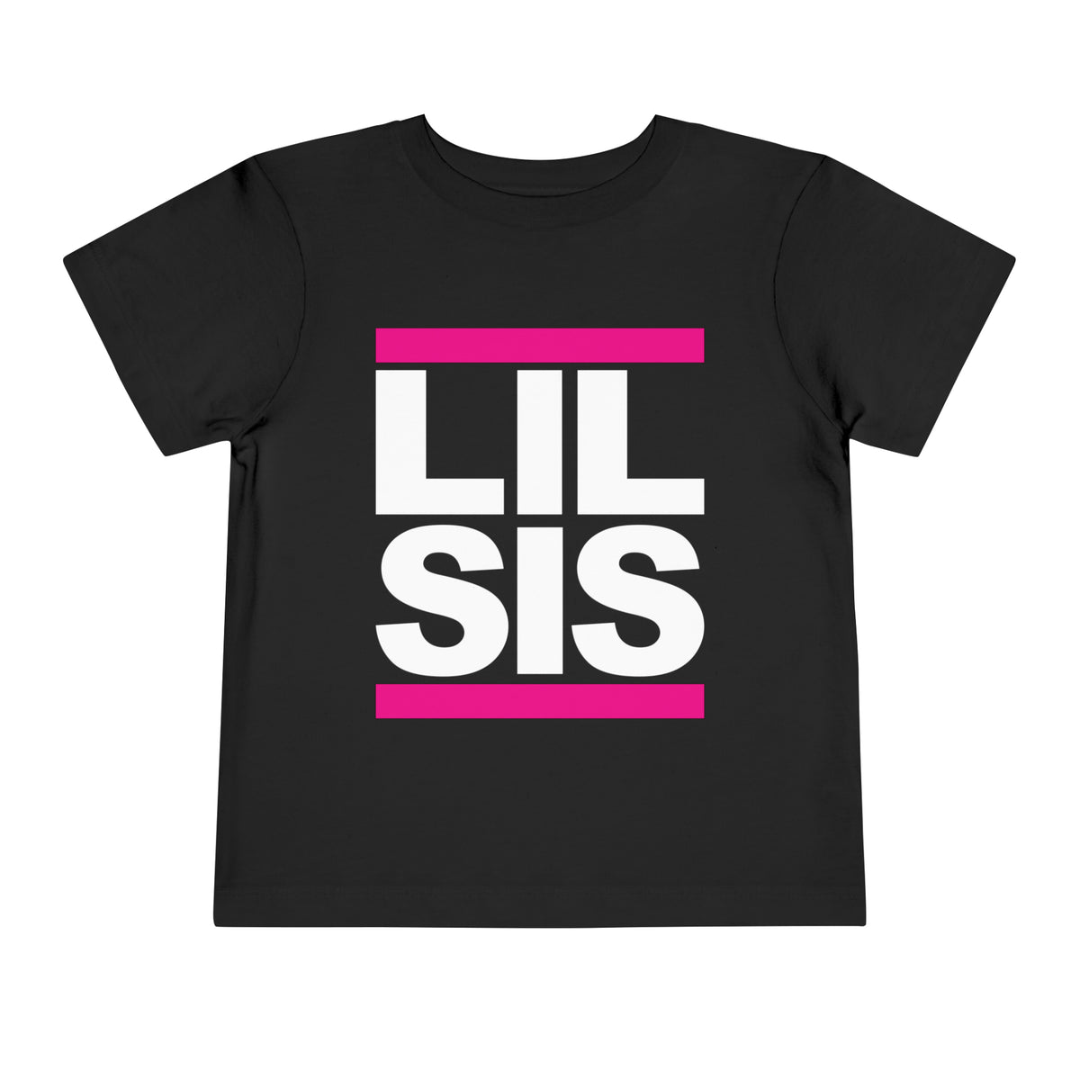 Lil Sis Hip Hop Toddler Shirt - Pink White