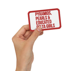 Pyramids, Pearls & Educated Delta Girls Embroidered Patch