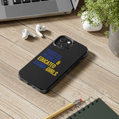 Poodles, Pearls & Educated Sigma Girls Tough Case For IPhone® - Black