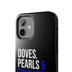 Doves, Pearls & Educated Zeta Girls Tough Case For IPhone® - Black