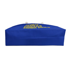Poodles, Pearls & Educated Sigma Girls Weekender Bag - Blue & Yellow