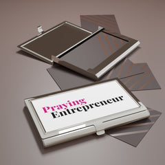 Praying Entrepreneur Business Card Holder