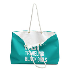 Passports, Curls & Traveling Black Girls Weekender Bag