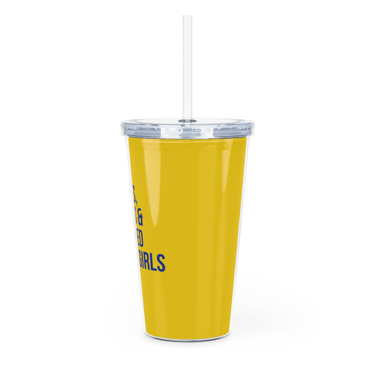 Poodles Pearls & Educated Sigma Girls 20oz Tumbler - Yellow