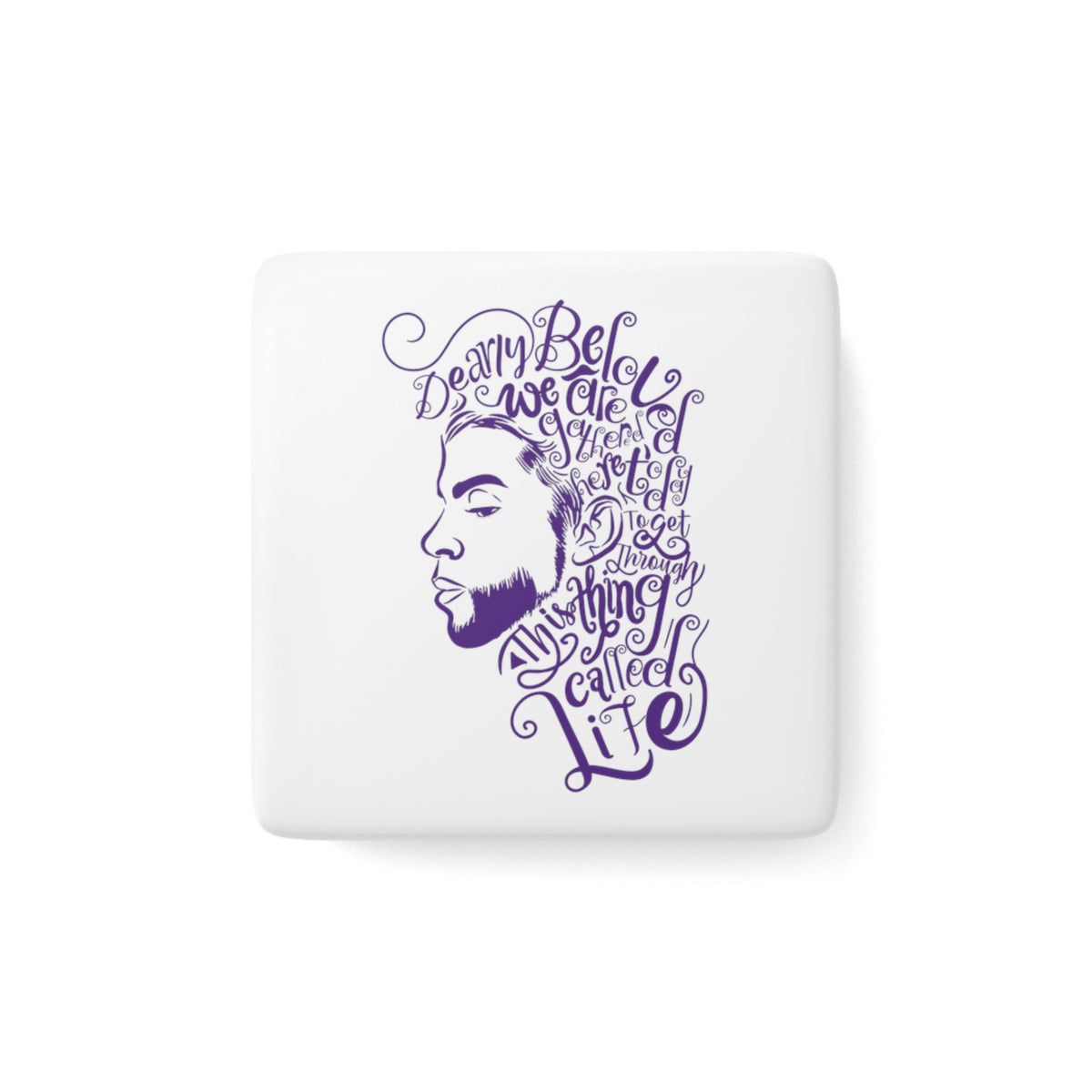 Prince Square Porcelain Magnet