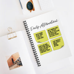 Daily Affirmations Sticky Notes Spiral Notebook
