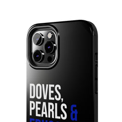 Doves, Pearls & Educated Zeta Girls Tough Case For IPhone® - Black