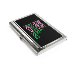 Pinkies Pearls & Educated Pretty Girls Business Card Holder