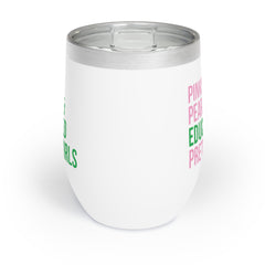 Pinkies Pearls & Educated Pretty Girls Wine Tumbler