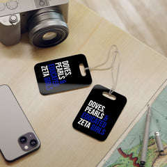 Doves Pearls & Educated Zeta Girls Luggage Tag