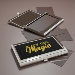 Black Magic Girl Business Card Holder