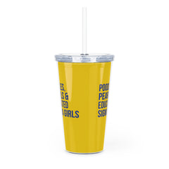 Poodles Pearls & Educated Sigma Girls 20oz Tumbler - Yellow
